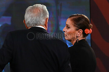 Mexico’s President Andres Manuel Lopez Obrador Briefing Conference