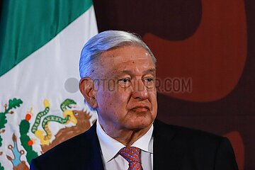 Mexico’s President Andres Manuel Lopez Obrador Briefing Conference