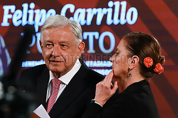 Mexico’s President Andres Manuel Lopez Obrador Briefing Conference