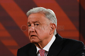 Mexico’s President Andres Manuel Lopez Obrador Briefing Conference