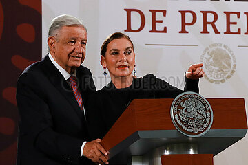 Mexico’s President Andres Manuel Lopez Obrador Briefing Conference