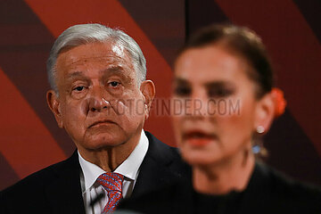 Mexico’s President Andres Manuel Lopez Obrador Briefing Conference