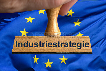 Symbolischer Stempel Industriestrategie