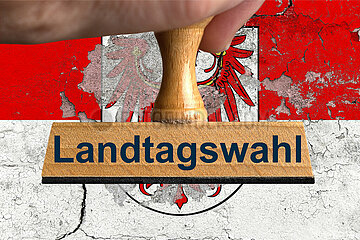 Symbolischer Stempel Landtagswahl