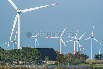 Windparks in Dithmarschen