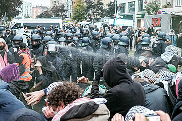 Pro-Palästina-Demo in Berlin nach Ausschreitungen aufgelöst