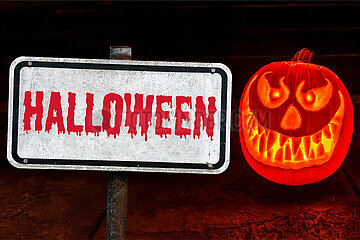 Symbolisches Schild Halloween