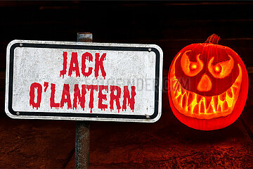 Symbolisches Schild Jack O’Lantern