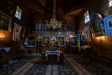 Ukraine  Lwiw - Kirche der Weisheit Gottes  1793  Region Lwiw  Ukrainische griechisch-katholische Kirche  Freilichtmuseum Schewtschenkiwskyj Haj mit historischen ukrainischen Baudenkmaelern