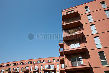 Berlin  Deutschland - Neubauten von Wohnhaeusern in Berlin-Hohenschoenhausen.