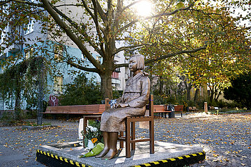 Berlin  Deutschland - Das Trostfrauen-Mahnmal am Unionplatz in Berlin-Moabit.