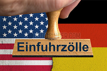 Symbolischer Stempel Einfuhrzoelle