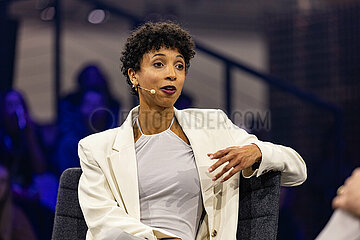 Malaika Mihambo auf der ISPO 2024 in München