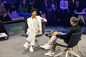 Malaika Mihambo auf der ISPO 2024 in München