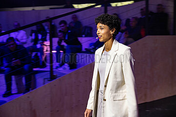 Malaika Mihambo auf der ISPO 2024 in München