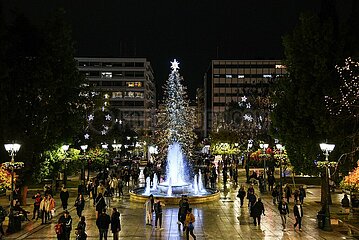 Greece: Athens city is decorated and ready for christmas.