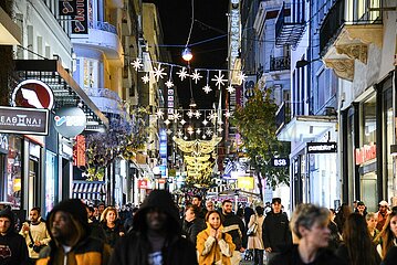 Greece: Athens city is decorated and ready for christmas.