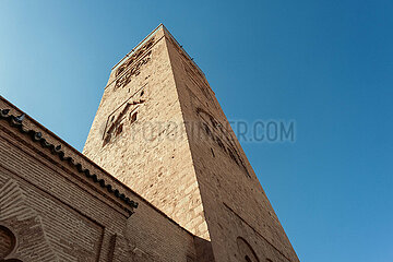 Mosque inside the Marrakech Medina  Morocco  March 2023