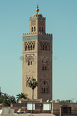Mosque inside the Marrakech Medina  Morocco  March 2023
