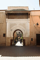 Moorish arch  Marrakech  Morocco  March 2023