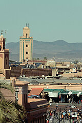 Mosque inside the Marrakech Medina  Morocco  March 2023