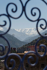 The Ourika Valley mountains  Morocco  March 2023