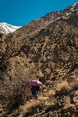 The Ourika Valley mountains  Morocco  March 2023