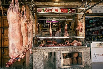 The butcher. Marrakech  Morocco  March 2023