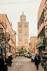 Mosque inside the Marrakech Medina  Morocco  March 2023
