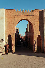 Moorish arch  Marrakech  Morocco  March 2023