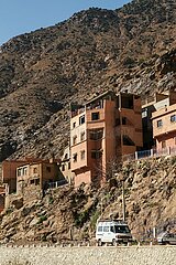 The Ourika Valley mountains  Morocco  March 2023