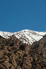 The Ourika Valley mountains  Morocco  March 2023