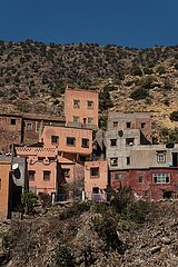 The Ourika Valley mountains  Morocco  March 2023
