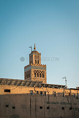 Mosque inside the Marrakech Medina  Morocco  March 2023