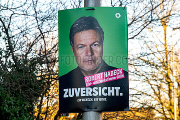 Buendnis 90/Die Gruenen - Wahlplakat in Schleswig