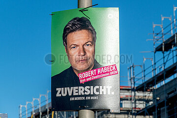 Buendnis 90/Die Gruenen - Wahlplakat in Schleswig