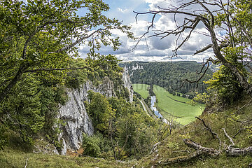 Felsen auf der Schwäbischen Alb im Donautal