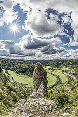 Felsen auf der Schwäbischen Alb im Donautal