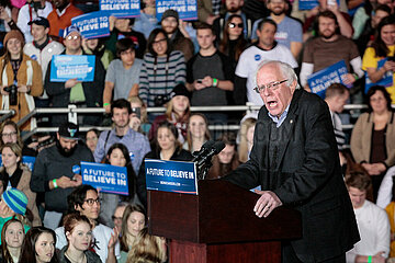 Bernie Sanders speaks at a campaign rally in Des Moines  Iowa