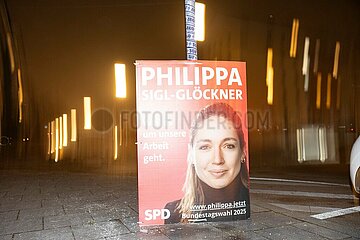 Bundestagswahl 2025: Wahlplakate im Münchner Norden