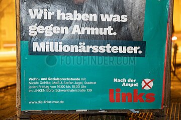Bundestagswahl 2025: Wahlplakate im Münchner Norden