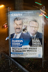 Bundestagswahl 2025: Wahlplakate im Münchner Norden