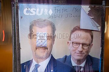 Bundestagswahl 2025: Wahlplakate im Münchner Norden