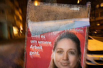 Bundestagswahl 2025: Wahlplakate im Münchner Norden