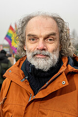 Demo Gemeinsam fuer Demokratie und Solidaritaet in Schleswig  02.02.2025