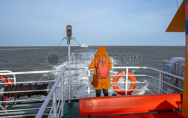 Faehre Frisia IV  Nordseeinsel Norderney  Ostfriesland  Niedersachsen  Deutschland