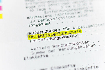Steuerbescheid mit Homeoffice-Pauschale