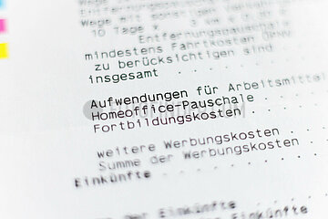 Steuerbescheid mit Homeoffice-Pauschale