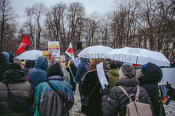 Antifaschistischer Protest gegen die Trauer Kundgebung der AfD wegen des mutmaßlichen Anschlags in München