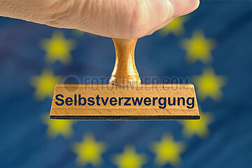 Symbolischer Stempel Selbstverzwergung